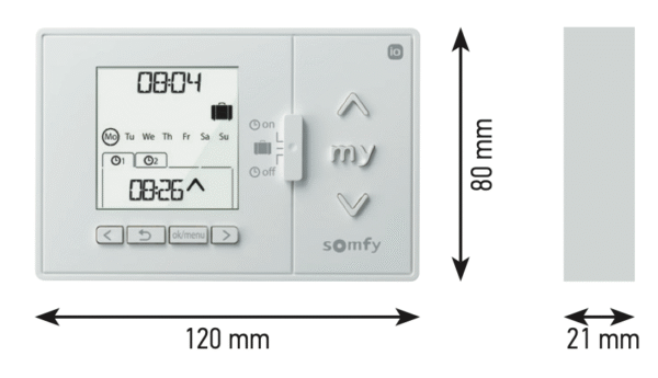 Somfy Pilot 1-kanałowy CHRONIS IO 1805228 - obrazek 2